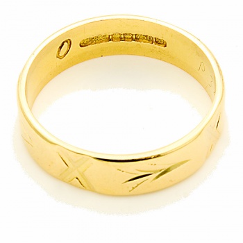 18ct gold Wedding Ring size O